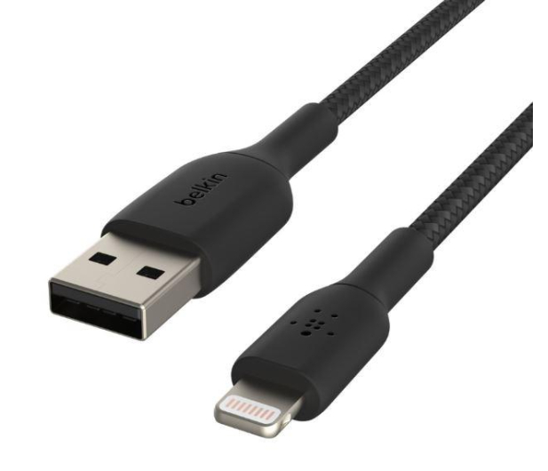 Belkin Kabel USB-A na Lightning, w oplocie, 2m, czarny - 1330468 - zdjęcie 4